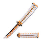 MagaRangerDemon Slayer Butterfly Knife - Orange & WhiteDemon Slayer Butterfly Knife – Striking Design and Precision Handling
Unveil the elegance and functionality of the Demon Slayer Butterfly Knife, a masterpiece that cDemon Slayer Butterfly Knife - Orange & White