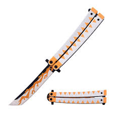 MagaRangerDemon Slayer Butterfly Knife - Orange & WhiteDemon Slayer Butterfly Knife – Striking Design and Precision Handling
Unveil the elegance and functionality of the Demon Slayer Butterfly Knife, a masterpiece that cDemon Slayer Butterfly Knife - Orange & White