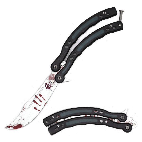 Blood Splash Butterfly Knife