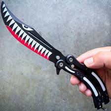 MagaRangerShark Butterfly Pocket KnifeShark Butterfly Pocket Knife – A Real-Life Replica of the Iconic CS2 White Shark Design
Experience the thrill of precision flipping with the Shark Butterfly Knife, aShark Butterfly Pocket Knife