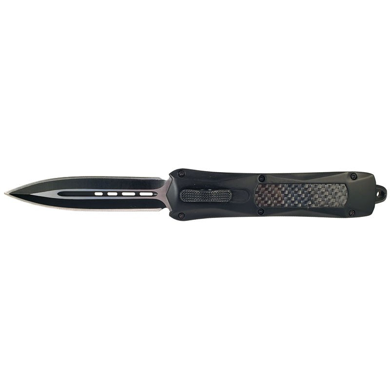 Full-Size OTF Knife with Carbon Fiber Insets – Sleek Design and Effortless Operation