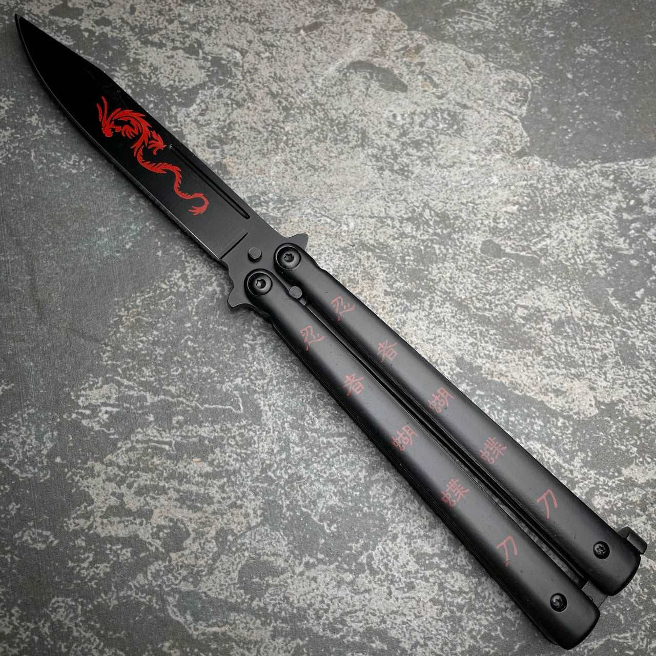 Red Dragon Butterfly Knife – Striking Design with Durable Build and Smooth Handling