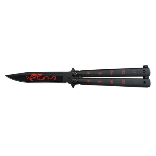 Red Dragon Butterfly Knife