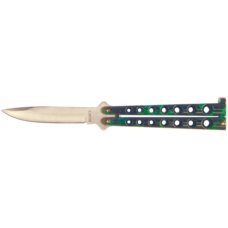 MagaRangerGreen Flick Butterfly KnifeGreen Flick Butterfly Knife – Affordable Practice Tool with Polished Green Handles
Introducing the Green Flick Butterfly Knife, a low-cost yet effective tool perfectGreen Flick Butterfly Knife