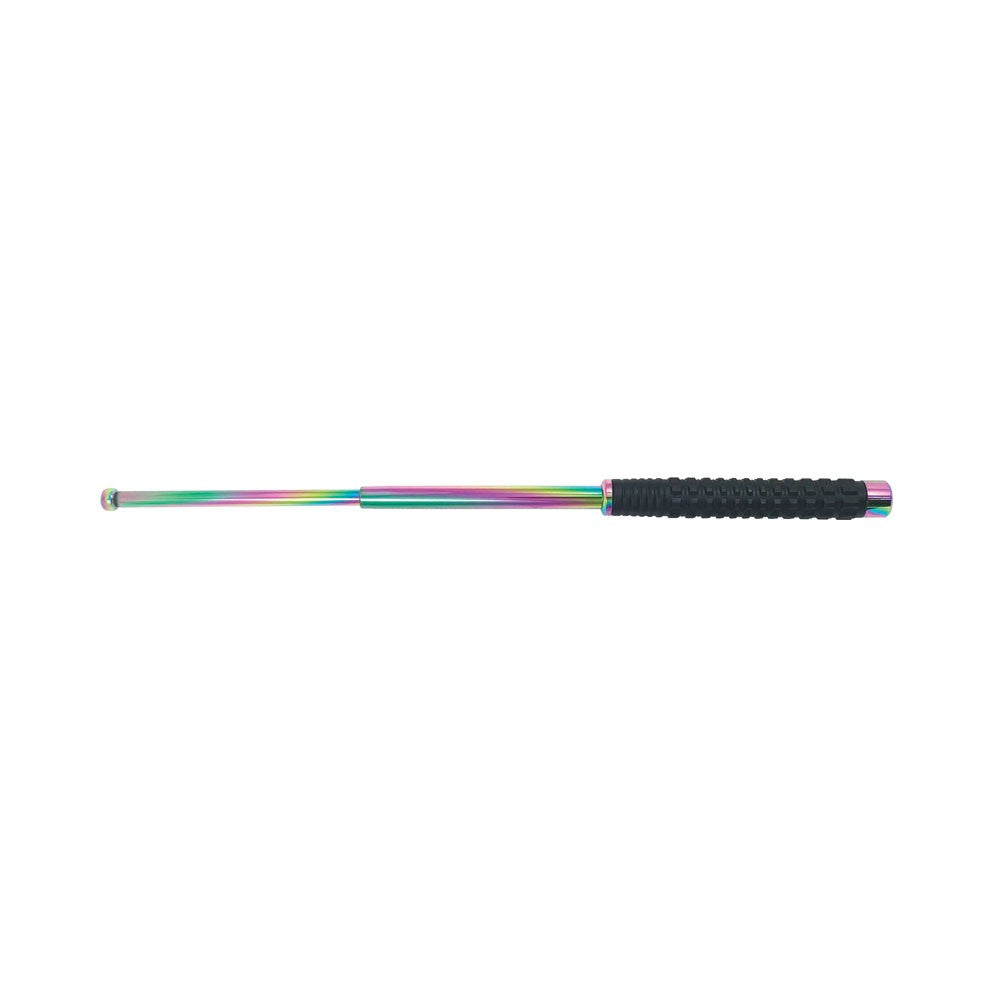 MagaRangerRainbow Titanium Expandable Baton (21 Inch)Rainbow Titanium Expandable Baton – Style Meets Strength for Personal Protection
Make a bold statement with the Rainbow Titanium Expandable Baton, a unique blend of Rainbow Titanium Expandable Baton (21 Inch)